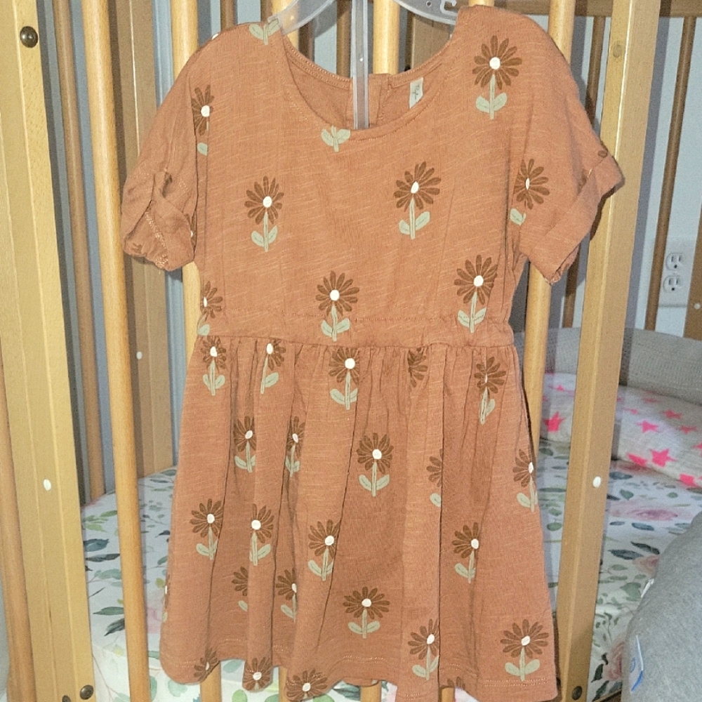🌻Rylee + Cru Terracotta Toddler Dress/ Bloomers🌻